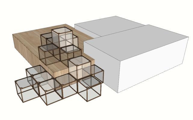 北欧风格展示架