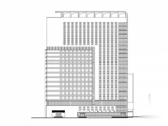 [山西]22层医院门诊楼建筑方案扩初图