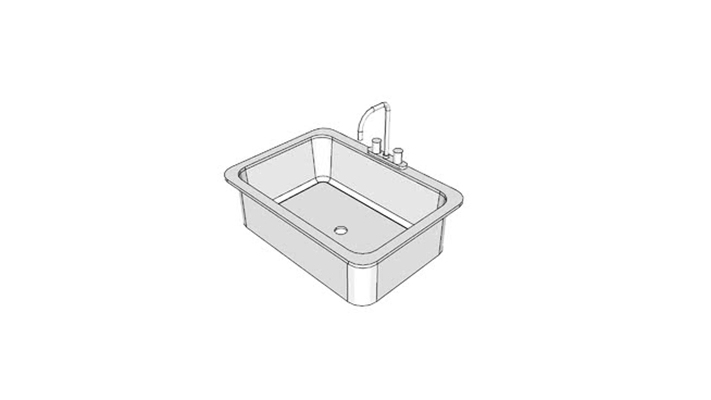 水槽 草图大师模型