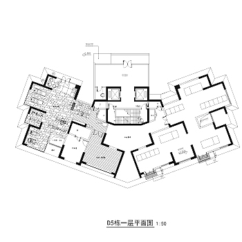 户型图材料样板及物料表施工图CAD下载 别墅