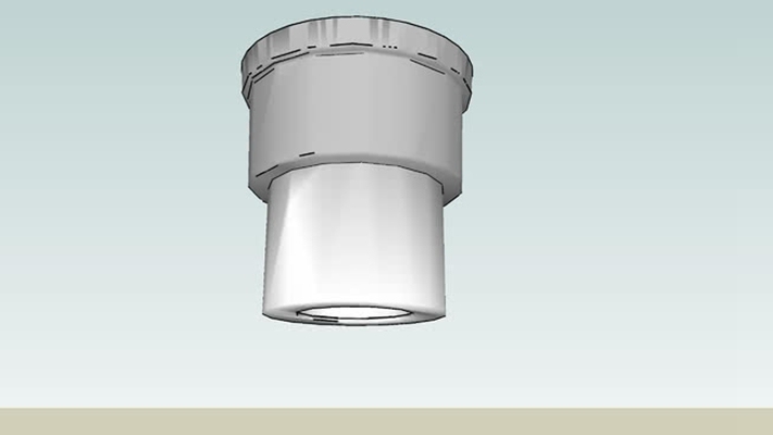 吸顶灯 草图大师模型