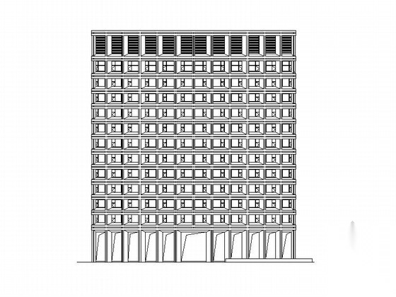 [浙江]十二层酒店及四层会议中心建筑施工图