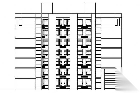 某市七层医院家属区招聘楼建筑方案设计