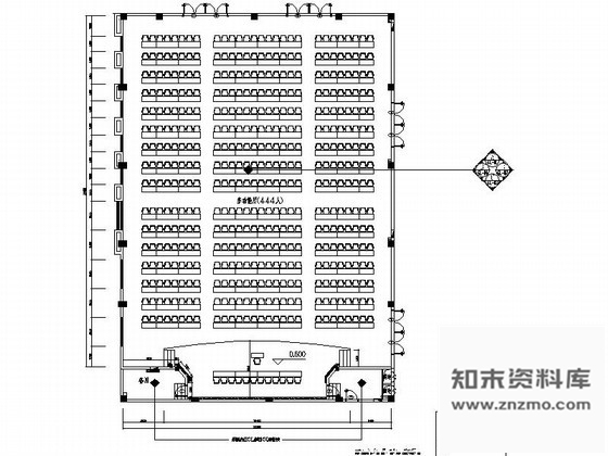 施工图东莞学术交流中心多功能厅装修图