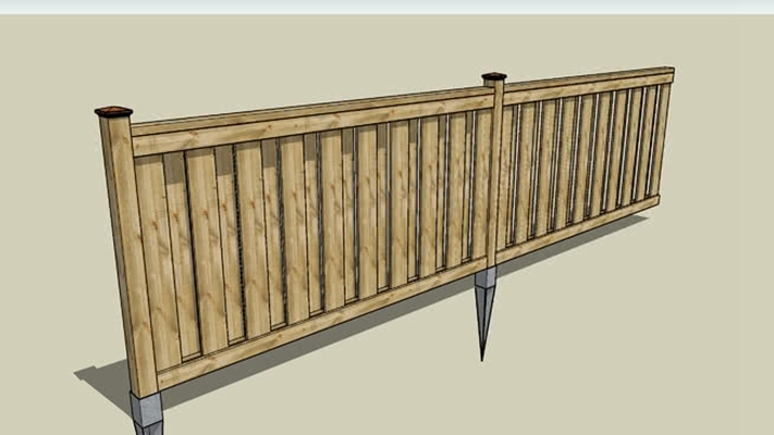 栅栏 草图大师模型