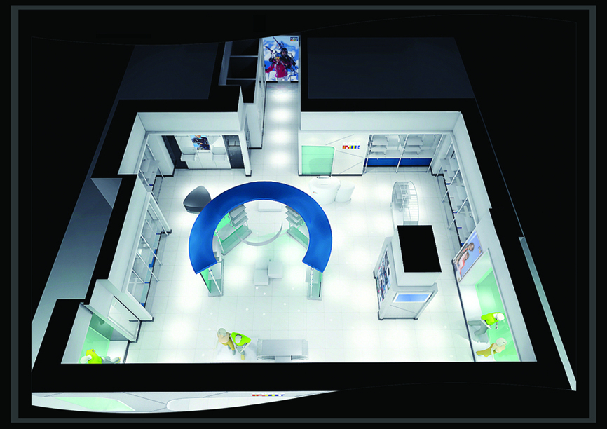 北京户外运动服专卖店装修施工图含效果图