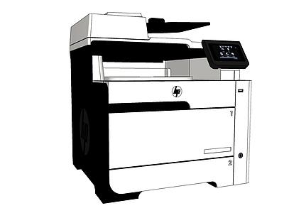 现代风格惠普打印机