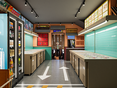 现代快餐店