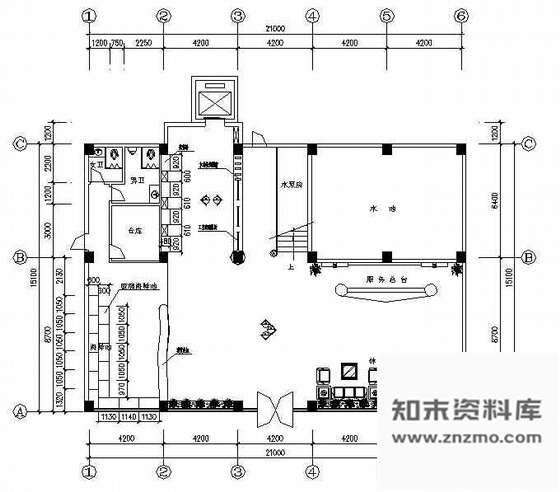 施工图酒店大堂施工图.rar