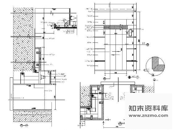 图块/节点电梯门详图Ⅱ 通用节点