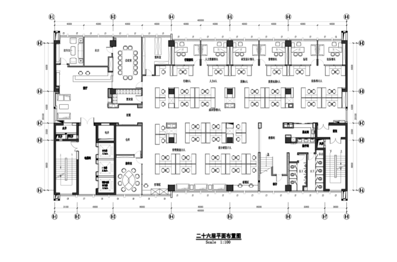 现代风格办公楼设计施工图（附效果图）