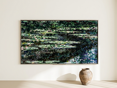大型睡莲挂画挂画
