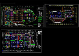 大型超市cad平面图