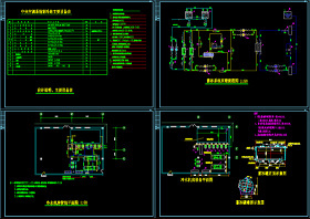 冰蓄冷系统图cad图纸施工图