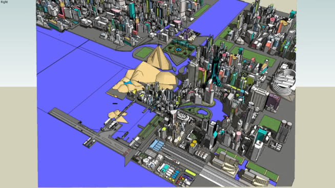 大都市3100 {读描述} 机器 风车 游乐场 饰品 演出