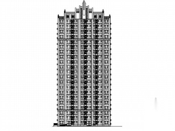[河北] 高层剪力墙结构住宅建筑施工图（16年最新 171...