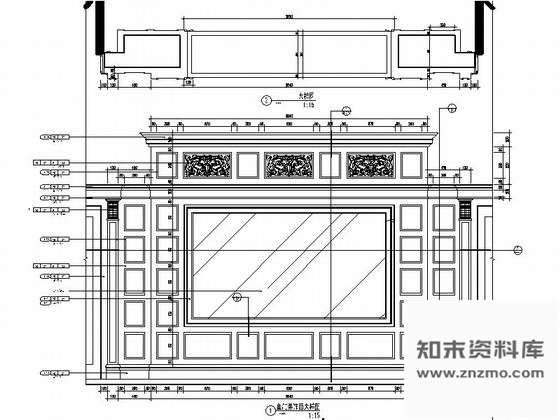 图块/节点鱼缸装饰墙详图 墙面通用节点 墙面通用节点