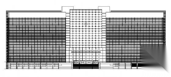 上海市某人民法院审判法庭办公楼建筑施工图