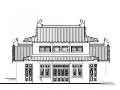 某古建筑修复建筑施工图