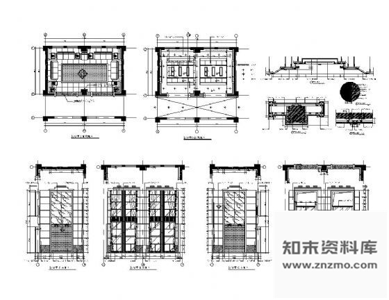 图块/节点大宴会厅休息室装修详图