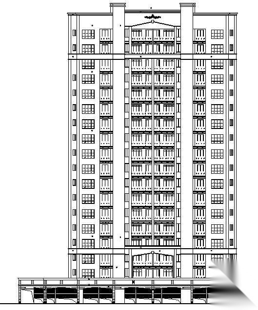 [漳州]某十八层框架简力墙商住楼建筑施工图