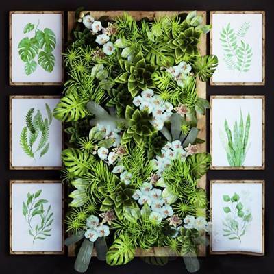 现代绿植墙