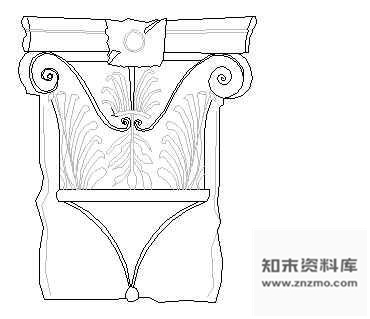 图块/节点西式柱头