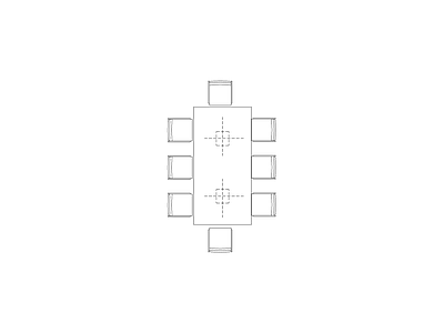 桌椅 办公家具模块