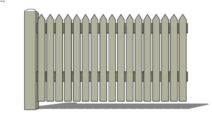 栅栏 草图大师模型