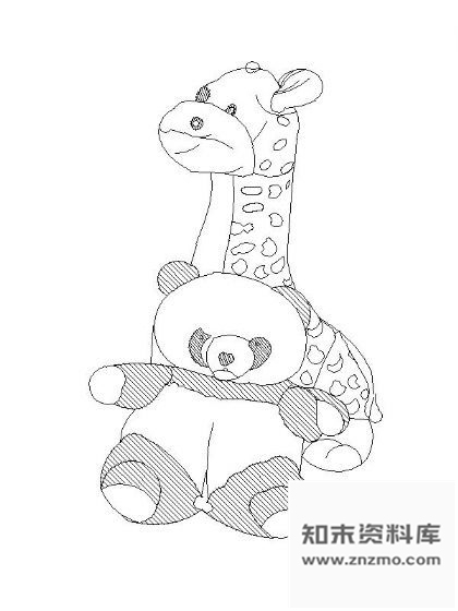 图块/节点布绒玩具图块