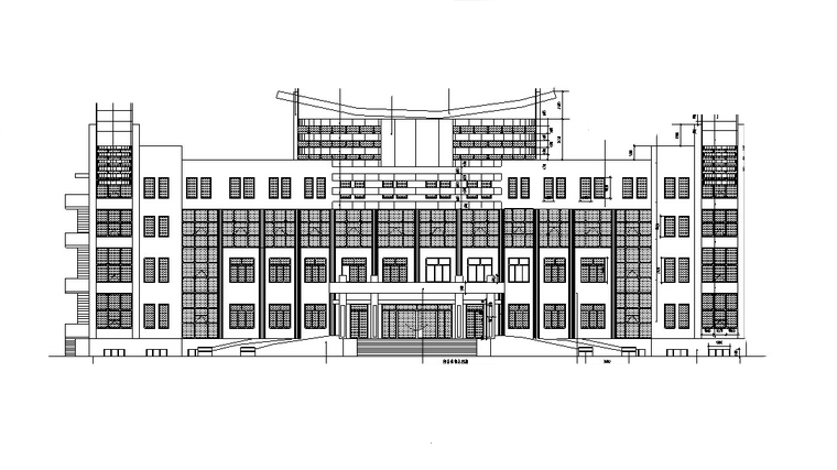 多层办公楼建筑设计方案（CAD施工图）