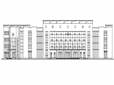 某四层县级医院急诊楼建筑施工图