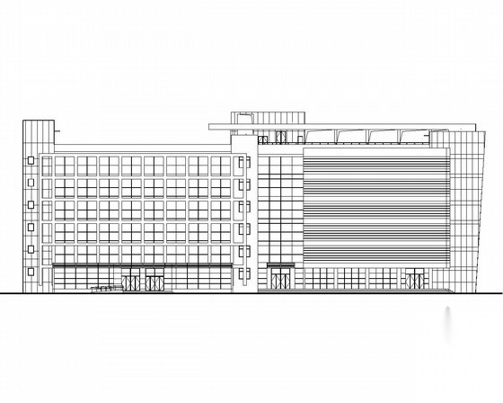 [上海]某6层办公楼建筑方案图