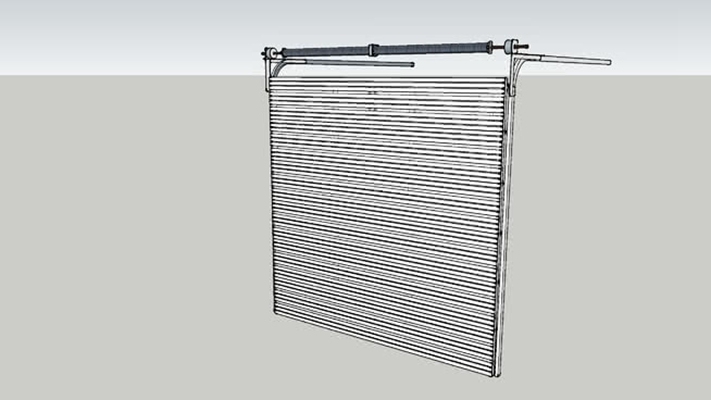 卷帘门 草图大师模型
