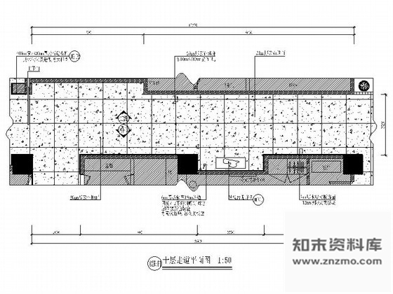 施工图夜总会时尚走道室内装修图