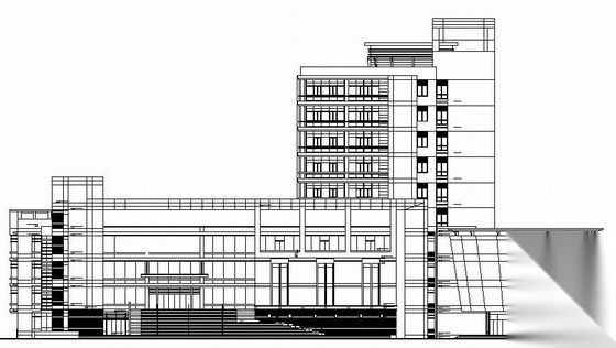 [安徽大学]某十层图书馆建筑施工图