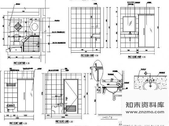 图块/节点标间卫生间详图