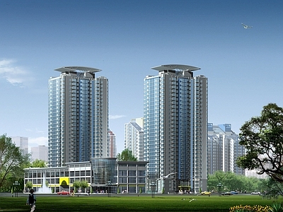 白天都市风景