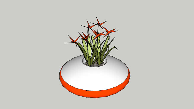 热带bloempot感 其他 花瓶 植物 盘子 画