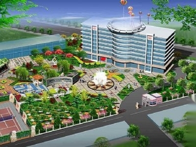 某办公楼广场景观设计方案