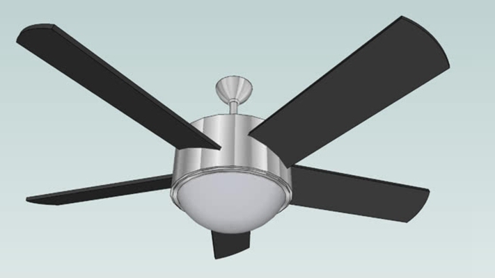 电风扇吊扇 草图大师模型