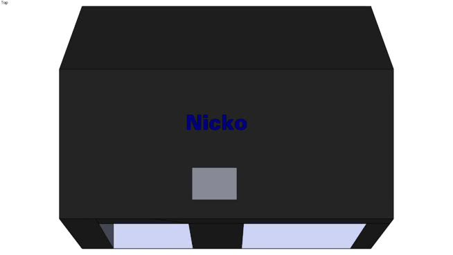 Nicko高级卫生纸机，黑色/蓝色 显示器 监视器 垃圾箱 打印机 纸盒箱
