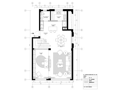 [宁波]182㎡现代三居室上叠别墅家装施工图