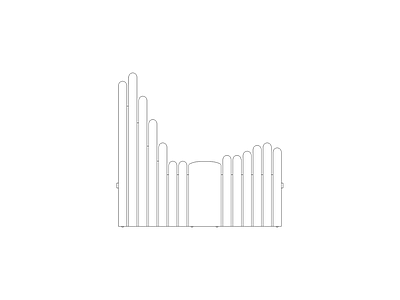 屏风隔断 高端家具图块
