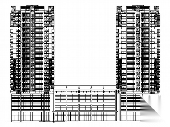 某十九层节能型公寓楼建筑施工图（高档）