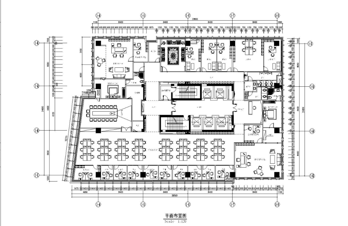 某现代风格房地产有限公司办公室施工图（含78张图纸）