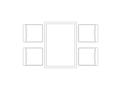 桌子 餐饮家具模块
