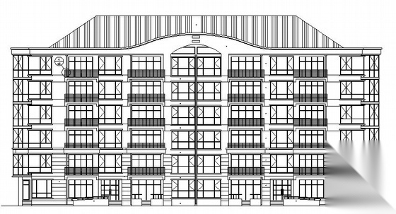 长春某六层住宅楼建筑设计施工图