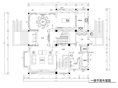 [广东]深圳四层翡翠华庭别墅装修设计施工图