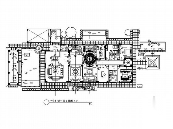 [深圳]某高端简欧双层空中别墅施工图（含效果模型）